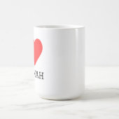 Ich liebe Hannah Kaffeetasse (Mittel)
