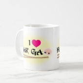 Ich liebe Har Gao (Shrimp-Dümpchen) Kaffeetasse (Vorderseite Links)