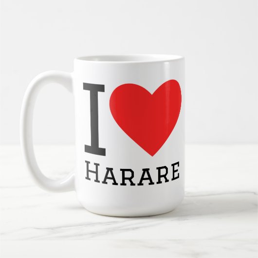 Ich liebe Harare Kaffeetasse (Links)