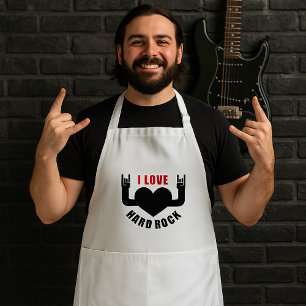 Ich liebe Hard Rock Schürze