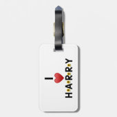 ICH LIEBE HARRY GEpäCKANHäNGER (Rückseite vertikal)