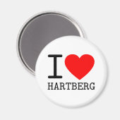 Ich liebe Hartberg Steiermark Österreich Magnet (Vorderseite/Rückseite)