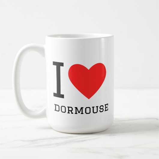 Ich liebe Haselmaus Kaffeetasse (Links)