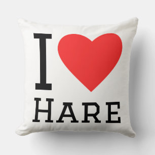 Ich liebe Hasen Kissen