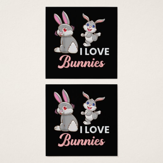 Ich liebe Hasen Lustiger Ostertag Hase (Vorne & Hinten)