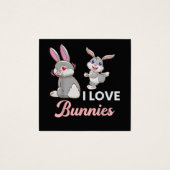 Ich liebe Hasen Lustiger Ostertag Hase (Vorderseite)