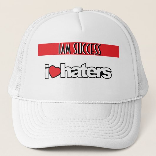 ICH LIEBE HATER TRUCKERKAPPE (Vorderseite)