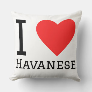 Ich liebe Havanese Kissen