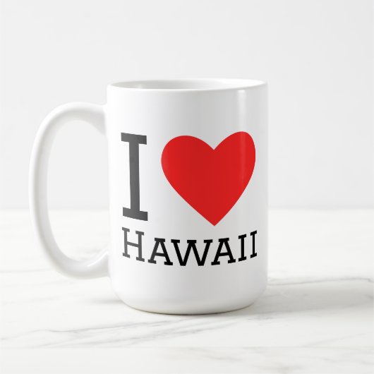 Ich liebe Hawaii Kaffeetasse (Links)