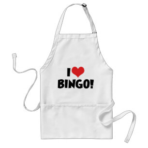 Ich liebe Heart Bingo! - Bingo Liebhaber Schürze