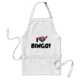 Ich liebe Heart Bingo! - Bingo Liebhaber Schürze