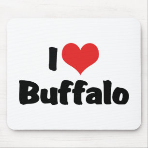 Ich liebe Heart Buffalo Mousepad