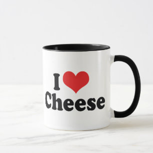 Ich liebe Heart Cheese - Milchliebhaber Tasse