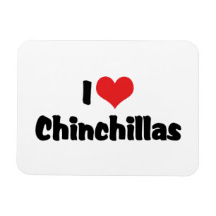 Ich liebe Heart-Chinchillas Magnet