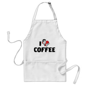 Ich liebe Heart Coffee - Java Kaffeeliebhaber Schürze