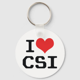 Ich liebe Heart CSI - Crime Scene Investigation Schlüsselanhänger