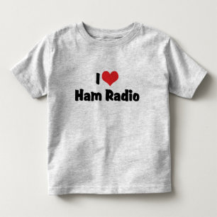 Ich liebe Heart Ham Radio - Amateurfunkliebhaber Kleinkind T-shirt