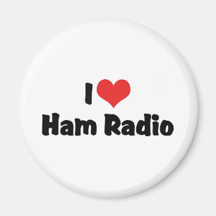 Ich liebe Heart Ham Radio - Amateurfunkliebhaber Magnet