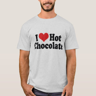Ich liebe Heart Hot Chocolate - Heiße Schokoladenl T-Shirt