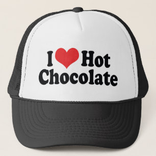 Ich liebe Heart Hot Chocolate - Heiße Schokoladenl Truckerkappe
