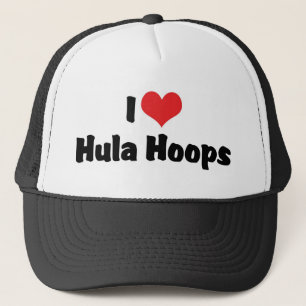 Ich liebe Heart Hula Hoops - Hula Hoop Liebhaber d Truckerkappe