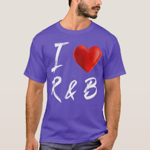 Ich liebe Heart RB Music Familie Familie T-Shirt