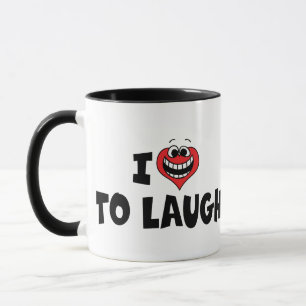 Ich liebe Heart To Laugh - Komödienliebhaber Tasse