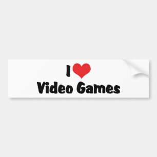 Ich liebe Heart-Videospiele - Videospiel-Liebhaber Autoaufkleber