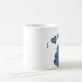 Ich Liebe Heidelbeeren Kaffeetasse (Mittel)