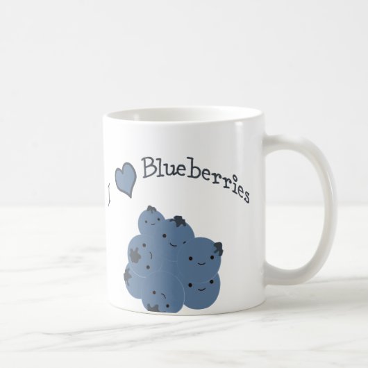 Ich Liebe Heidelbeeren Kaffeetasse (Rechts)