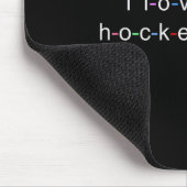 Ich liebe heiße Hockey-Mütter  Mousepad (Ecke)