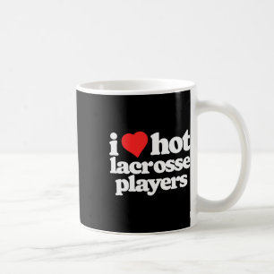 Ich liebe heiße Lacrosse Lax Spieler lustige 80er Kaffeetasse