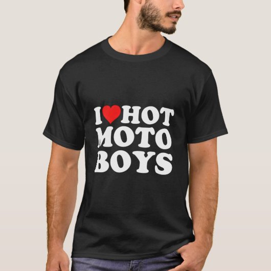 Ich liebe heiße Moto T-Shirt (Vorderseite)