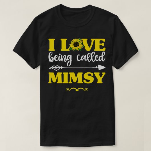 Ich Liebe heißt Mimsy Sonnenblume , Fun Mütter T-Shirt (Design vorne)