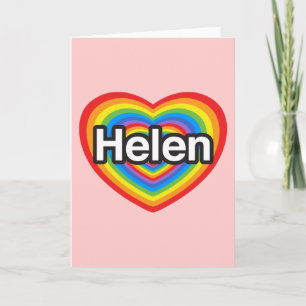 Ich Liebe Helen. Ich Liebe dir Helen. Herz Karte