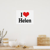 Ich liebe Helen Poster (Küche)