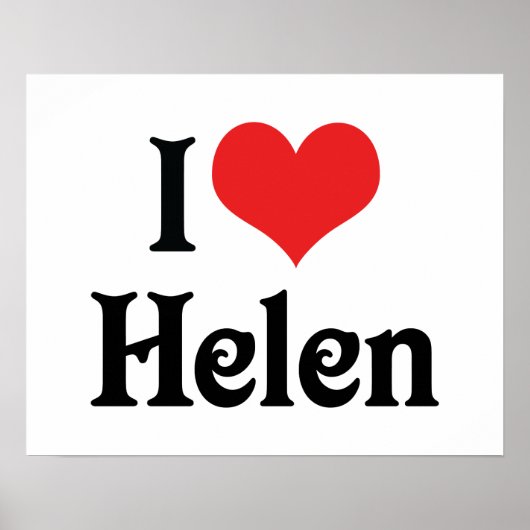Ich liebe Helen Poster (Vorne)
