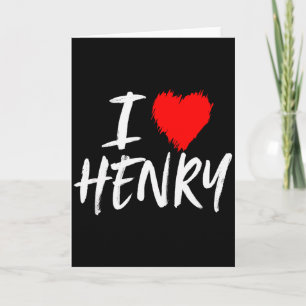 Ich liebe Henry Freund Ehemann Sohn Enkel Großvate Karte