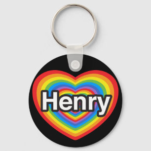 Ich Liebe Henry. Ich Liebe dir Henry. Herz Schlüsselanhänger