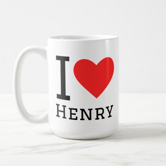 Ich liebe Henry Kaffeetasse (Links)
