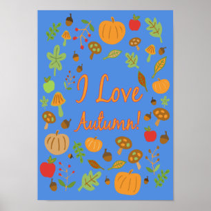 Ich Liebe Herbst! Poster