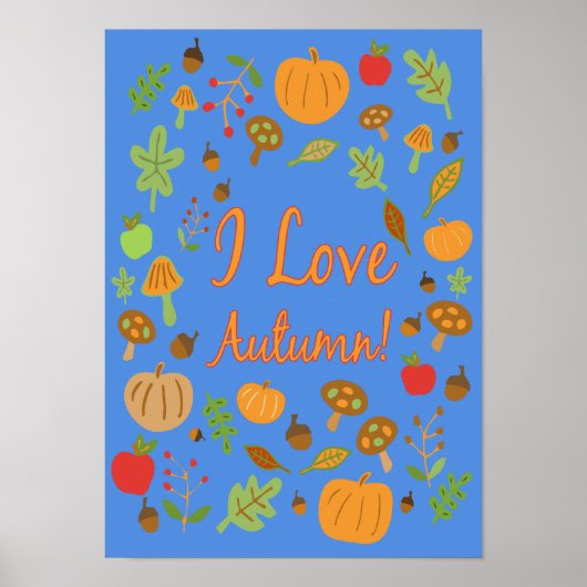 Ich Liebe Herbst! Poster (Vorne)