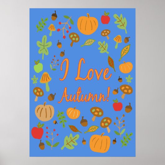 Ich Liebe Herbst! Poster (Vorne)