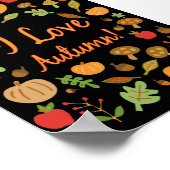 Ich Liebe Herbst! Poster (Ecke)