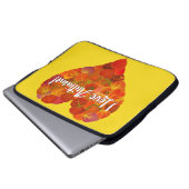 Ich Liebe Herbst!—Red Aspen Leaf Herz 1 Laptopschutzhülle (Vorne Knopf)