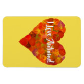 Ich Liebe Herbst!—Red Aspen Leaf Herz 1 Magnet (Horizontal)