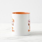 Ich Liebe Herbstlaub Fußball und Kürbisgewürz. Tasse (Zentrum)