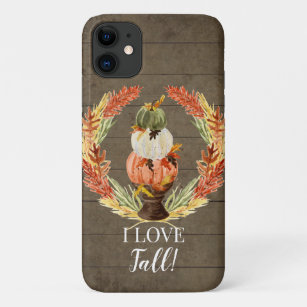 Ich Liebe Herbstlaub Pumpkin Dark Barn Wood Art Case-Mate iPhone Hülle