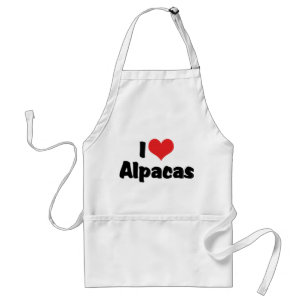Ich liebe Herz-Alpakas Schürze