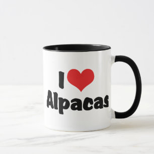 Ich liebe Herz-Alpakas Tasse